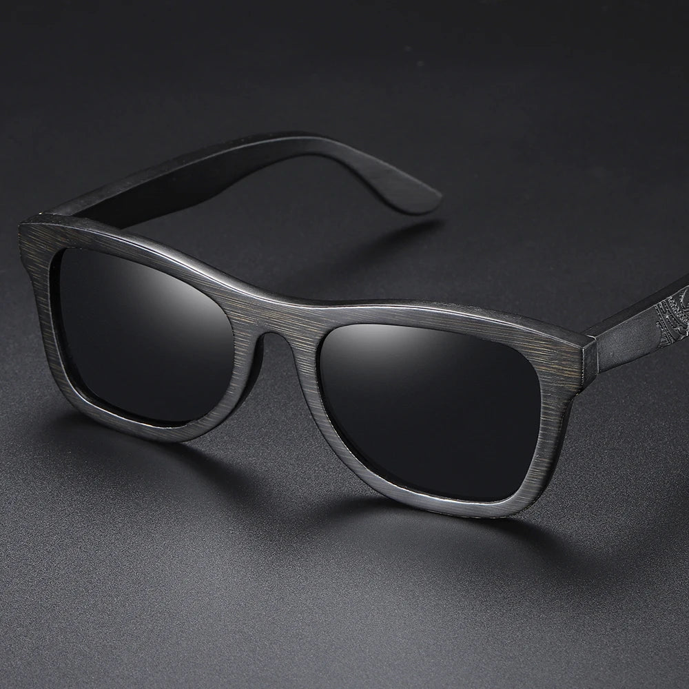 GM Handmade Brand Wooden Polarized Sunglasses Women Men Design Driving Wooden Mirrored Shades in Round carton Box S1610B