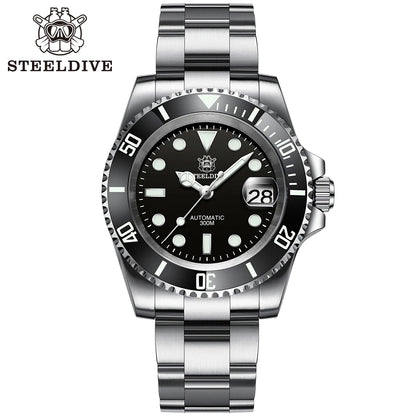SD1953 stark nachgefragte Keramiklünette 41mm Steeldive 30ATM wasserdichte NH35 Automatik-Herren-Taucheruhr Reloj