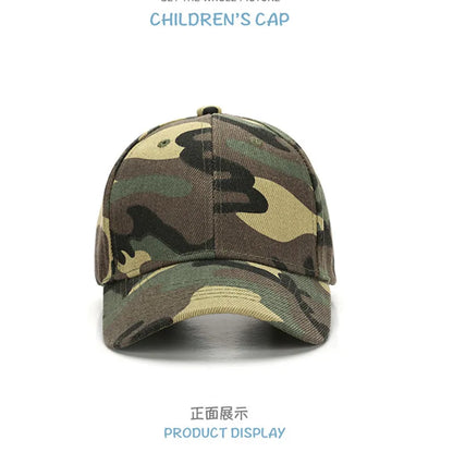Summer 3-10 Years Old Parent Child All Match Camouflage Mesh Baseball Caps Baby Outdoor Casual Sunscreen Breathable Sunshade T30
