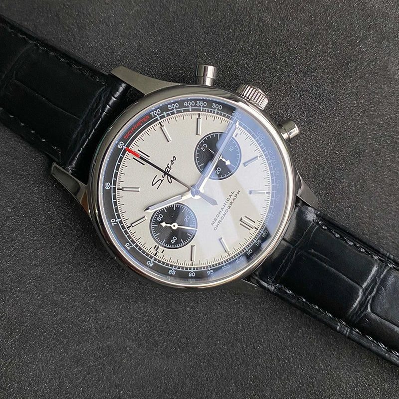 Limited Edition Official Pilot Mechanical Watch Chronograph ST19 Original Military 40MM Men Wristwatch Mechanical Panda Watches