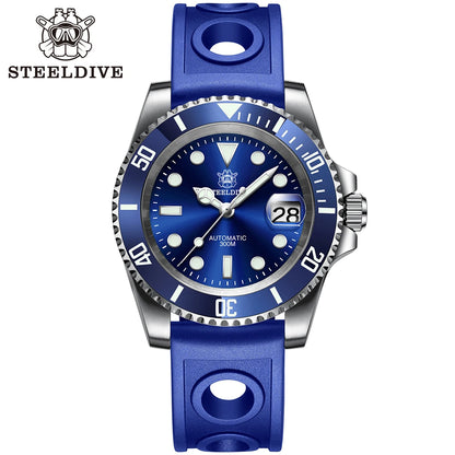 SD1953 stark nachgefragte Keramiklünette 41mm Steeldive 30ATM wasserdichte NH35 Automatik-Herren-Taucheruhr Reloj