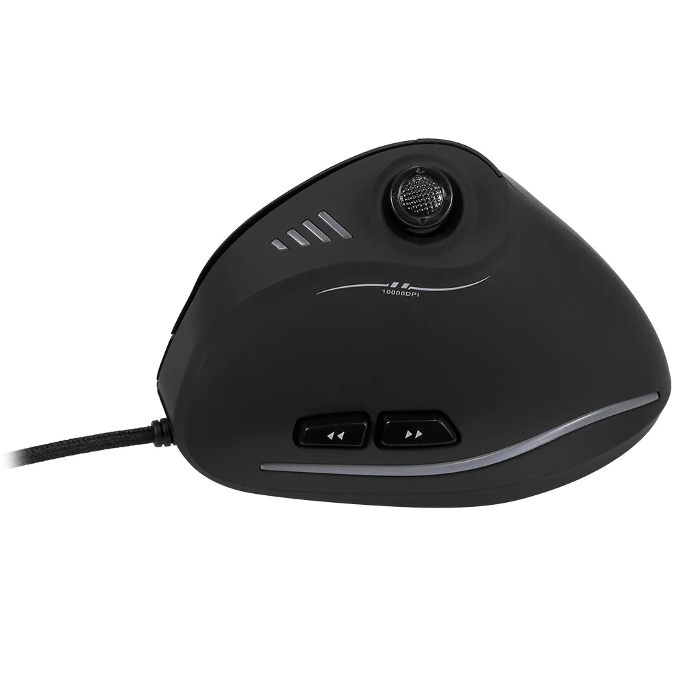 ZELOTES C-18 Wired Gaming Mouse 10000 DPI Vertical Gaming Mouse with 11 Programmable Buttons, RGB Lighting, Ergonomic USB Gaming Mouse for PC & Laptop