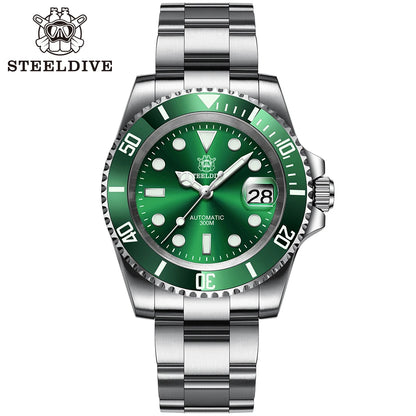 SD1953 stark nachgefragte Keramiklünette 41mm Steeldive 30ATM wasserdichte NH35 Automatik-Herren-Taucheruhr Reloj