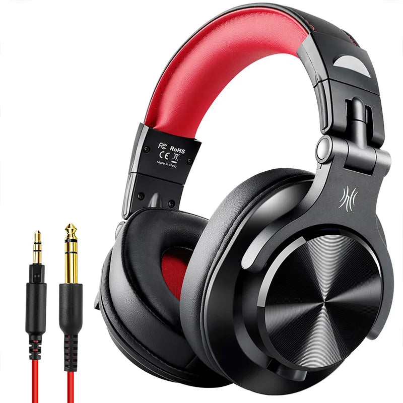 OneOdio A71 Wired Over Ear HiFi Studio DJ Headphones with Mic – Professional Monitoring Gaming Headset with Deep Bass