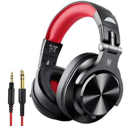 OneOdio A71 Wired Over Ear HiFi Studio DJ Headphones with Mic – Professional Monitoring Gaming Headset with Deep Bass