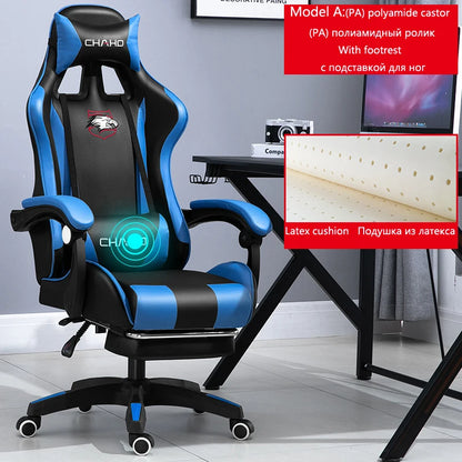 Joylive WCG Ergonomic Gaming Chair Leather Computer Chair Reclining Racing Office Chair with Adjustable Armrests for Gaming Room