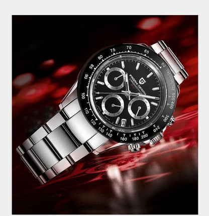 2026 New PAGANI DESIGN Chronograph Luxury Quartz Wrist Watch For Men Automatic Date 100M Waterproof JAPAN VK63 Movt Reloj Hombre