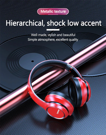 Lenovo HD200 Bluetooth Wireless Headphones – Noise Cancelling Over-Ear Gaming Headset with HiFi Stereo Sound & Microphone