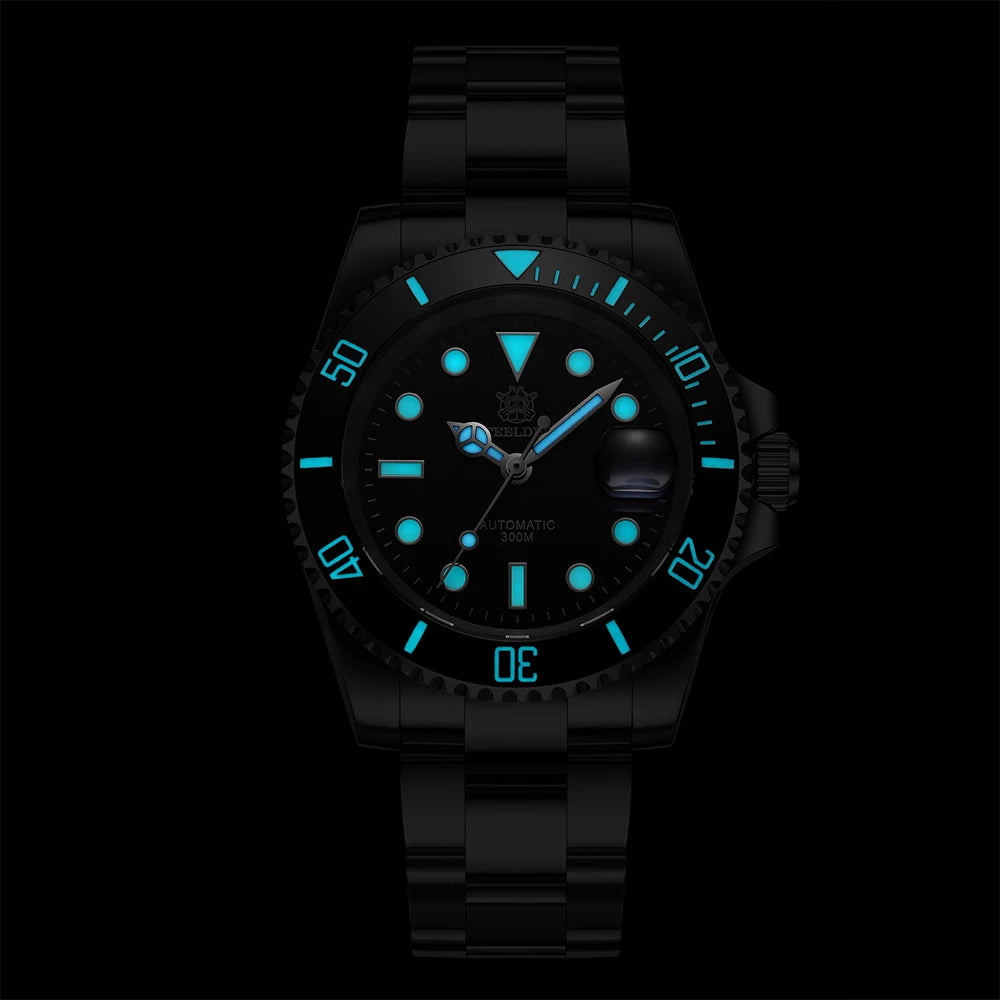 SD1953 stark nachgefragte Keramiklünette 41mm Steeldive 30ATM wasserdichte NH35 Automatik-Herren-Taucheruhr Reloj