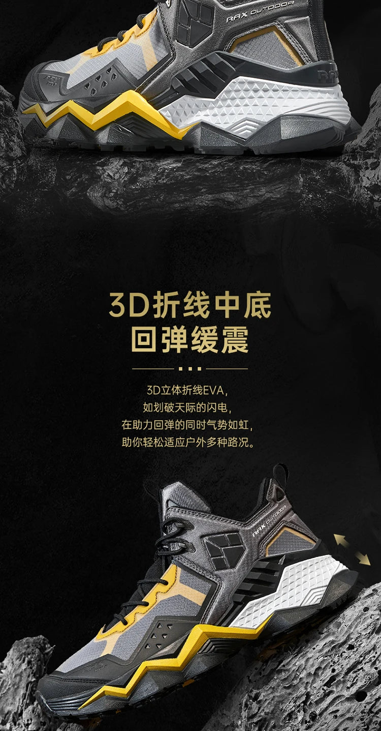 Chaussures de randonnée imperméables pour homme Rax, bottes de randonnée respirantes, bottes de trekking pour le plein air, baskets de sport, chaussures tactiques