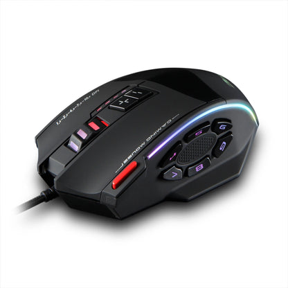 ZELOTES C-13 RGB Gaming Mouse, 10000 DPI Wired Gaming Mouse with 13 Programmable Buttons, RGB Backlit USB Gaming Mouse for PC & Desktop