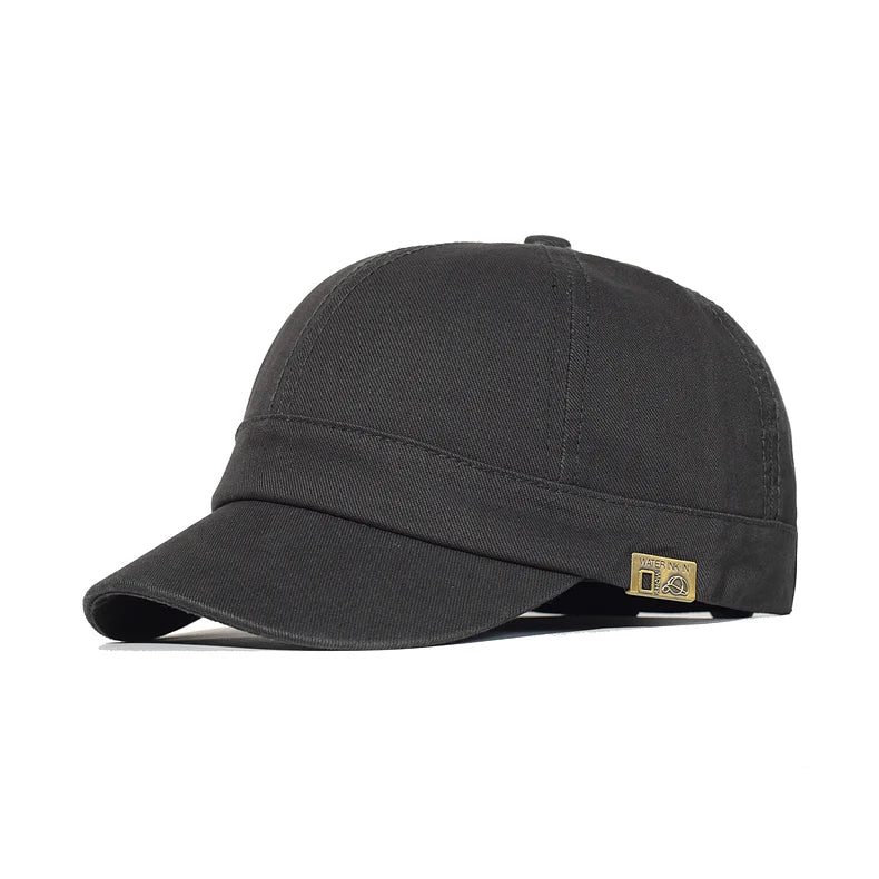 Short Brim Baseball Cap Cotton Men Women Soft Vintage Dad Hat Adjustable Trucker Style Low Profile Caps