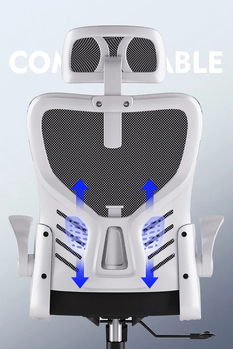 Ergonomic Office Chair Adjustable Computer Desk Chair with Lumbar Support, Mesh Executive Swivel Office Chair for Work, Study & Gaming