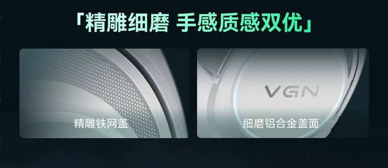 VGN Zhou Series Pro Max Over-Ear Gaming Headset, Delta Game Noise-Canceling, Four-Mode Wireless PC Bluetooth Headset