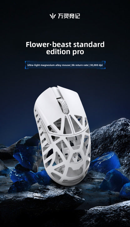 WLMOUSE Beast X Pro Ελαφρύ ασύρματο gaming mouse e-sports από κράμα μαγνησίου 750IPS 8K PAW3950HS 30000DPI χωρίς οπίσθιο φωτισμό