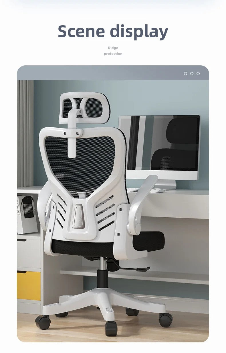Ergonomic Office Chair Adjustable Computer Desk Chair with Lumbar Support, Mesh Executive Swivel Office Chair for Work, Study & Gaming
