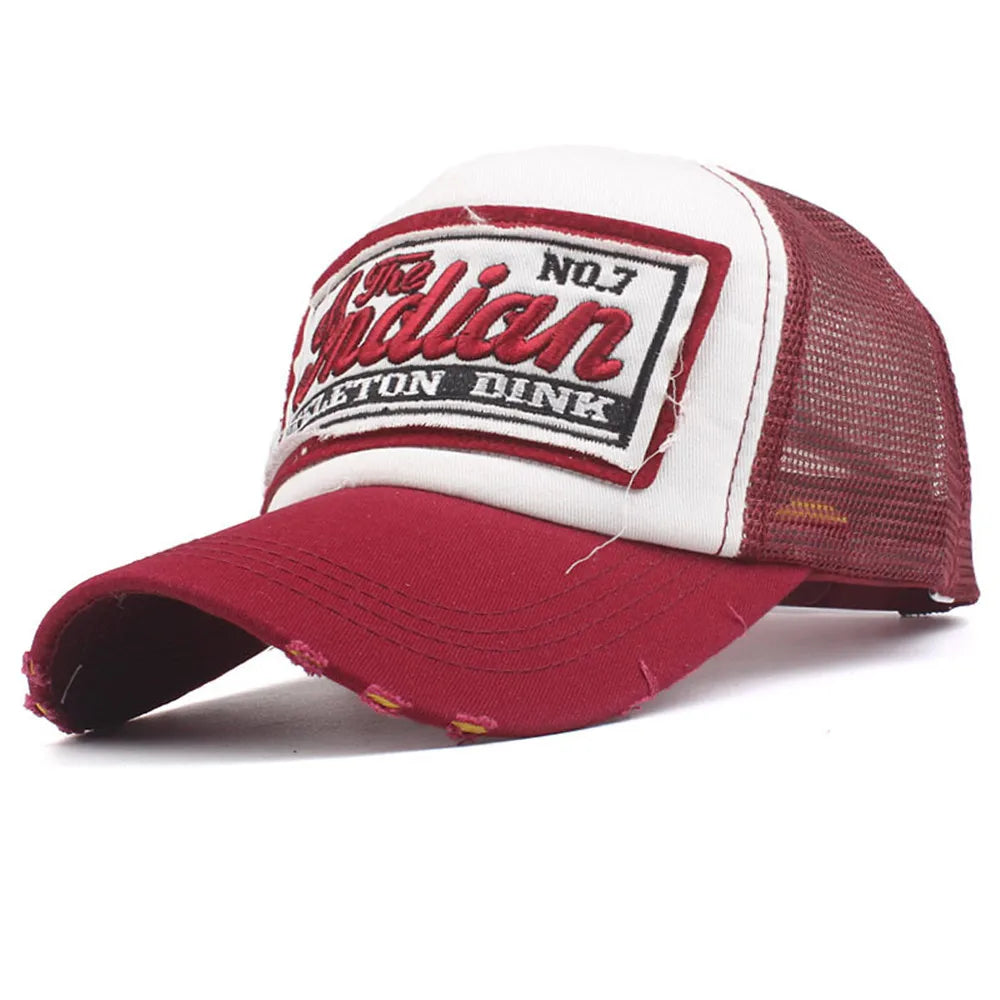 Streetwear-Dad-Baseballcap mit Buchstabenstickerei und Mesh, modische Snapback-Cap, Hip-Hop, Outdoor, Y2K, Trucker-Hut, Gorras F2719 für Damen und Herren