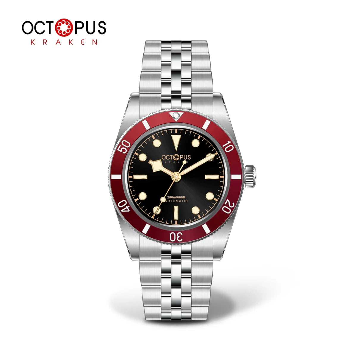 Octopus Kraken 37mm BB54 Men Diver Watch PT5000 Automatic Movement Mechanical Watches Luminous Sapphire Waterproof 200m OCT-0025