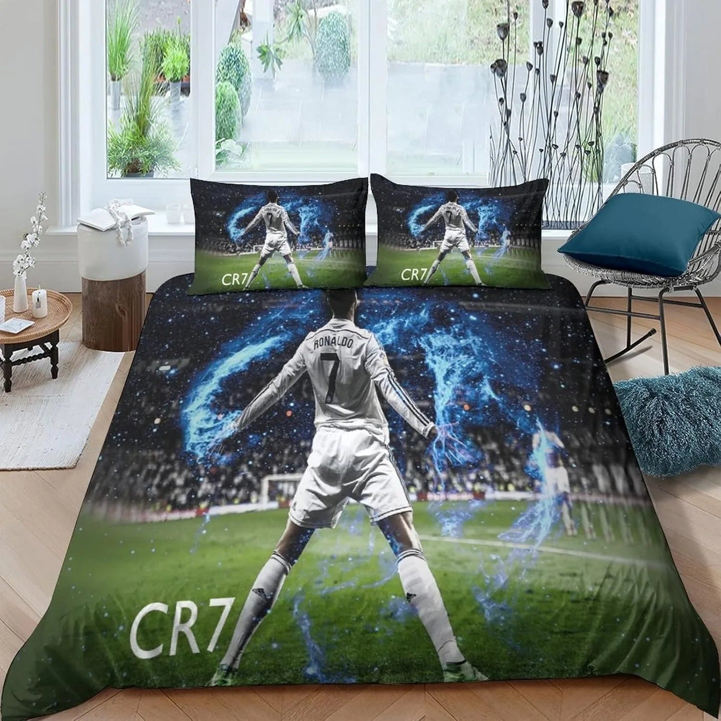 Football Ronaldo Duvet Cover CR7 Bedding Set Adult Boy Girl Bedroom Decoration Children Gift Single Double Large Size