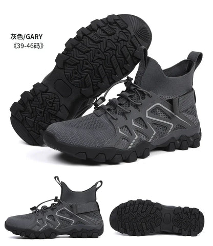 Chaussures unisexes respirantes à séchage rapide pour la pêche et les sports nautiques, bottes aquatiques d'été pour la pêche en amont, chaussures de plage antidérapantes pour femmes, à porter pieds nus