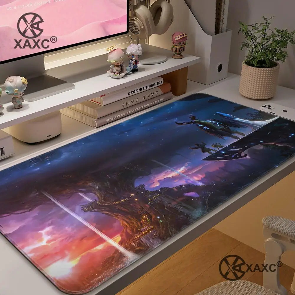 Lich King World Of Warcraft XAXC Mouse Pad large keyboard mouse desk pad non-slip rubber gaming mouse pad laptop mouse carpet