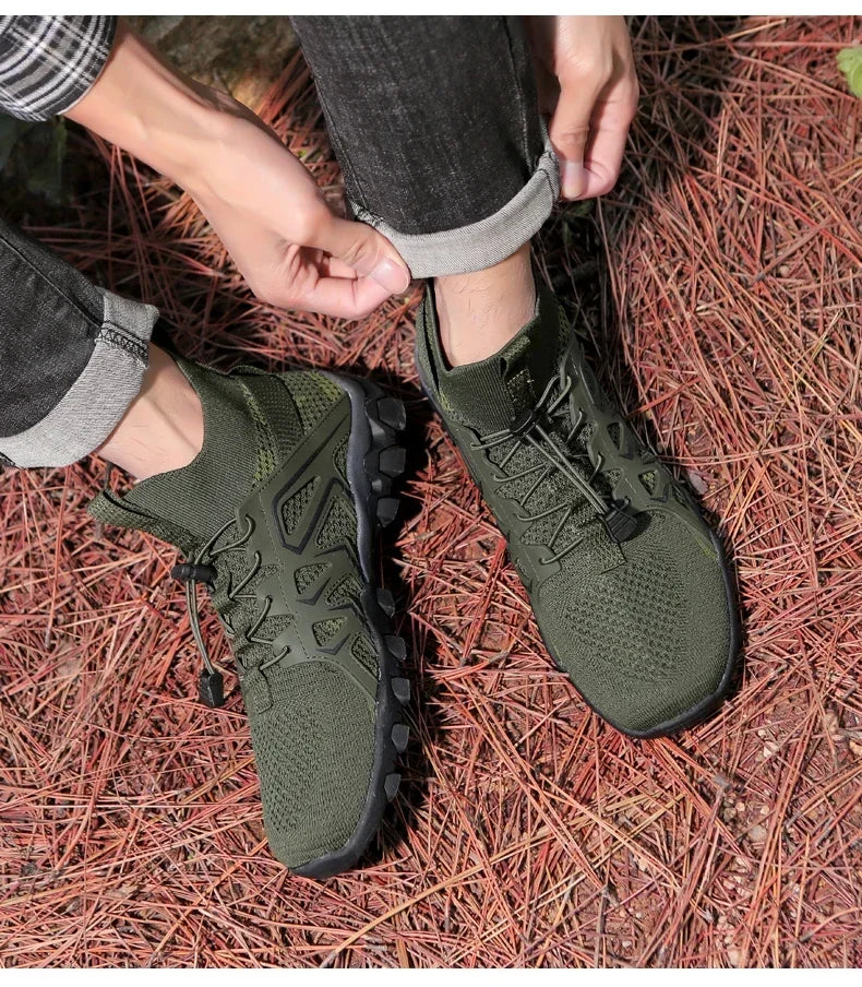 Chaussures unisexes respirantes à séchage rapide pour la pêche et les sports nautiques, bottes aquatiques d'été pour la pêche en amont, chaussures de plage antidérapantes pour femmes, à porter pieds nus