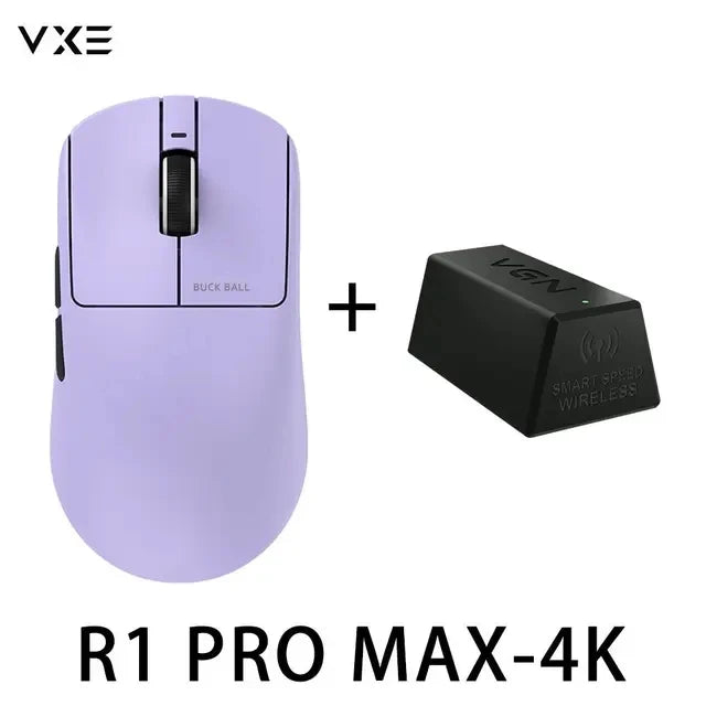 VXE Dragonfly R1 Pro Max Gaming Mouse, Wireless Bluetooth Gaming Mouse with PAW3395 Sensor, Rechargeable Lightweight Ergonomic Esports Mouse