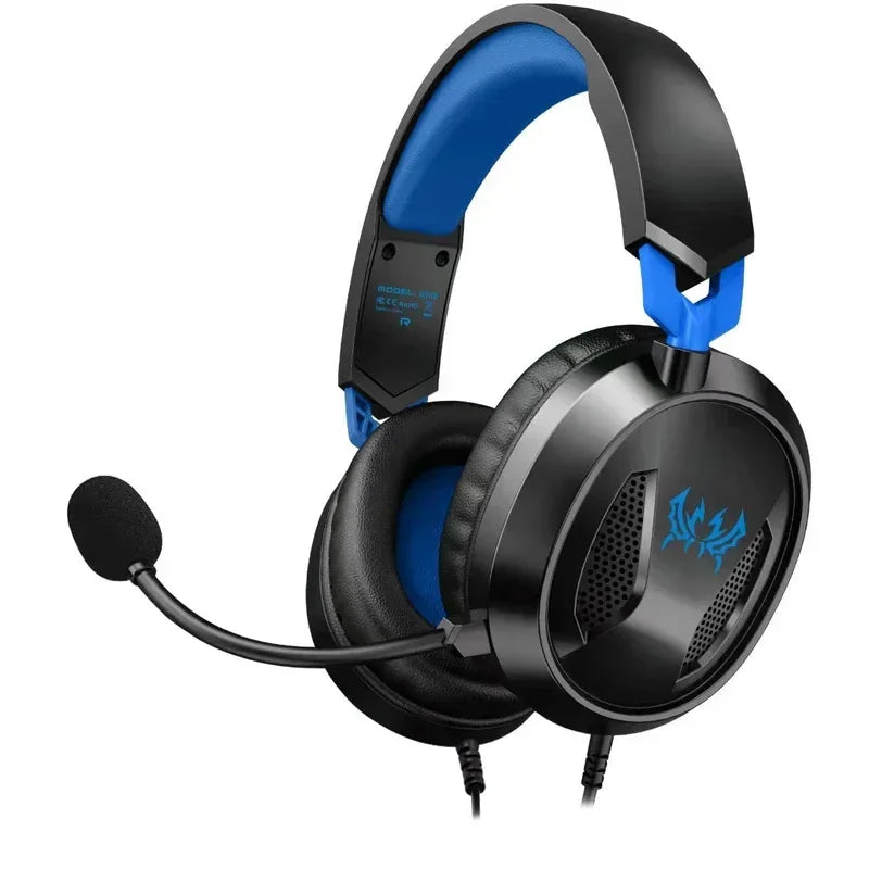 Casque de jeu filaire 360 °   Microphones à haut-parleurs de 40 mm, son surround pour PS5, Xbox Series X S, PC, téléphone portable et tablette, avec commande intégrée.