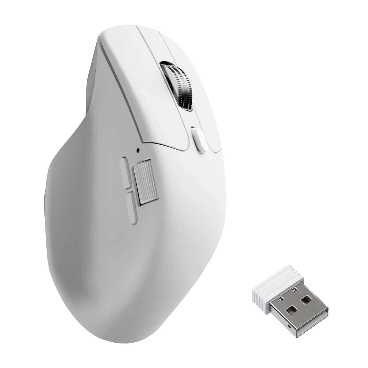 Keychron M6 Wireless Mouse with PixArt 3950 Sensor, 8K Polling Rate, Silent Switches, Dual Scroll Wheels, Bluetooth & 2.4GHz Ergonomic Mouse