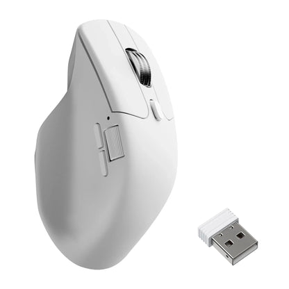 Keychron M6 Wireless Mouse with PixArt 3950 Sensor, 8K Polling Rate, Silent Switches, Dual Scroll Wheels, Bluetooth & 2.4GHz Ergonomic Mouse
