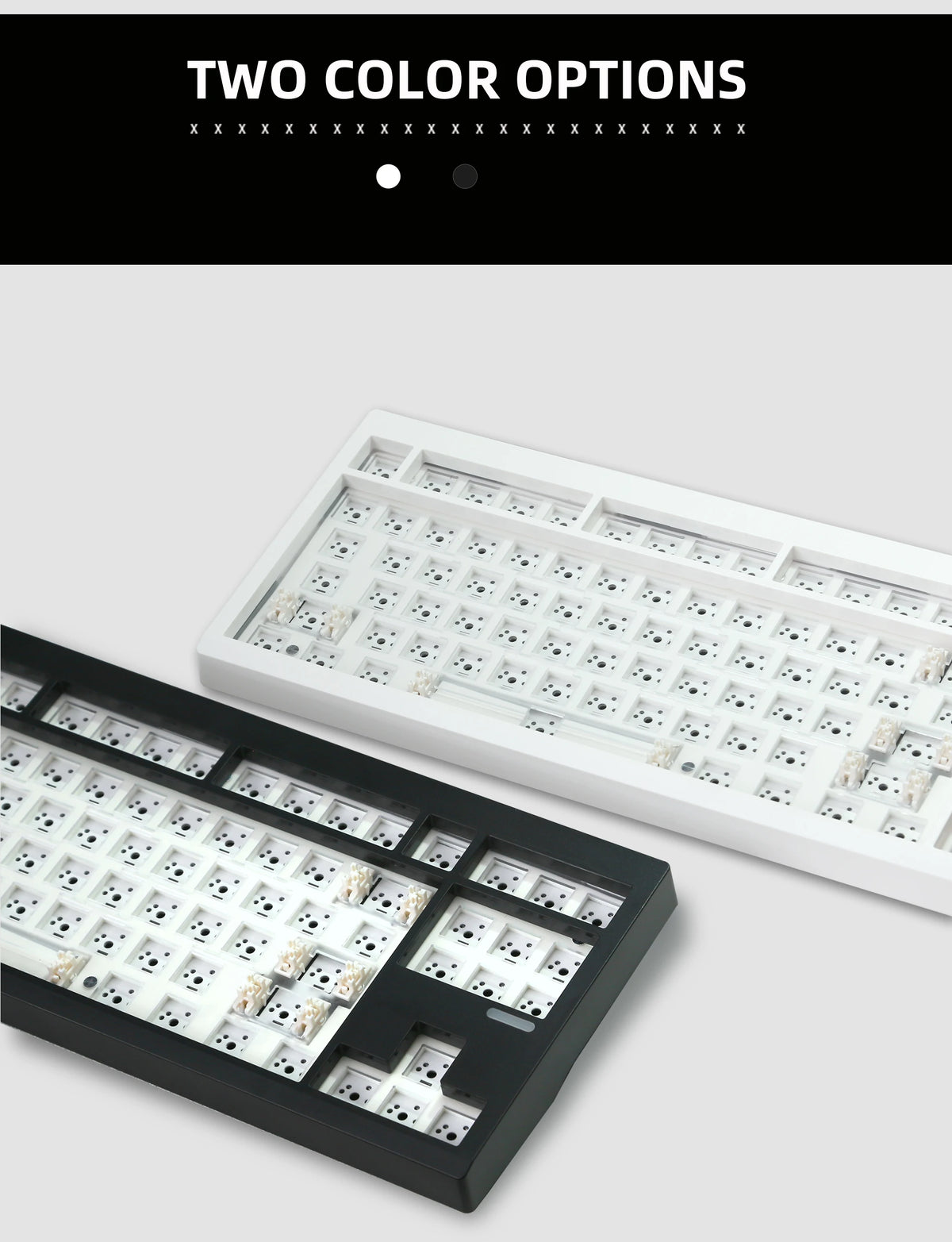 ZUOYA GMK87L Mechanical Keyboard KIT  Gasket Structure VIA /Qmk Programmable Hot-Swap Three Mode Wireless RGB Keyboard KIT
