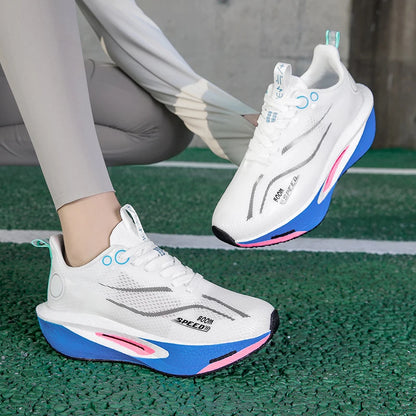 2025 Men's And Women's Carbon Board Running Shoes Professional Marathon, Lightweight Rebound Cushioning Breathable Sports Shoes