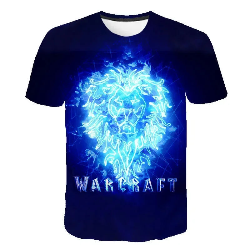 2024 New Game T-shirt World Of Warcraft 3D Printed Men Women Fashion Casual Streetwear T Shirt Harajuku Oversized Tees Tops