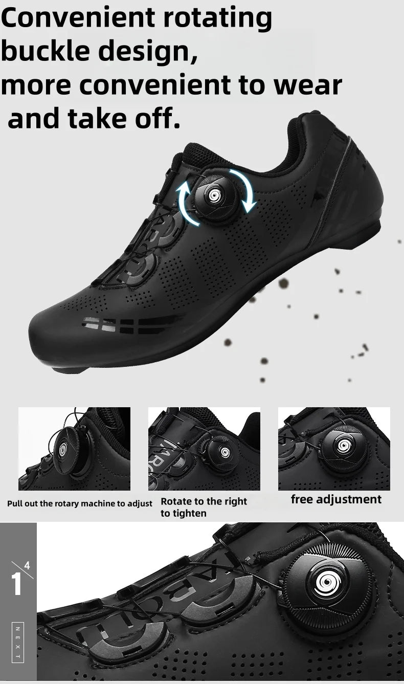 Scarpe da mountain bike MTB da uomo, traspiranti, antiscivolo, ad alta rigidità, adatte per gare su strada all’aperto e percorsi fuoristrada in montagna 37-46