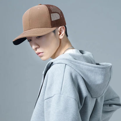 Cappellino da baseball estivo casual con stampa "Bull Head", visiera sportiva hip hop traspirante in rete, cappelli da sole regolabili per uomo e donna