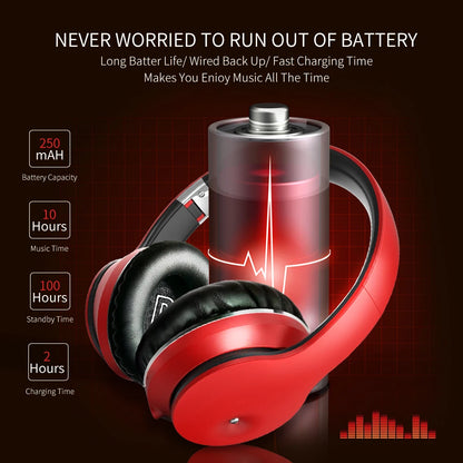 Wireless Bluetooth 5.0 Headphones Over Ear Headest Graffiti Design Foldable Headphone with Mic Hi-Fi Stereo For phone pc laptop