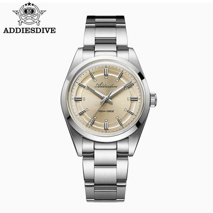 ADDIESDIVE 2026 New Luxury Men Analog Watch VH31 Bubble Glass Quartz Watch 10Bar BGW9 Luminous Steel Personalized Watch AD2515