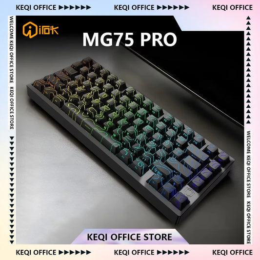 IROK MG75 PRO Mechanical Keyboard Magnetic Switch Aluminum RGB Hot Swap RT0.005 Quick Dismantling Structure Customized Pc Gifts