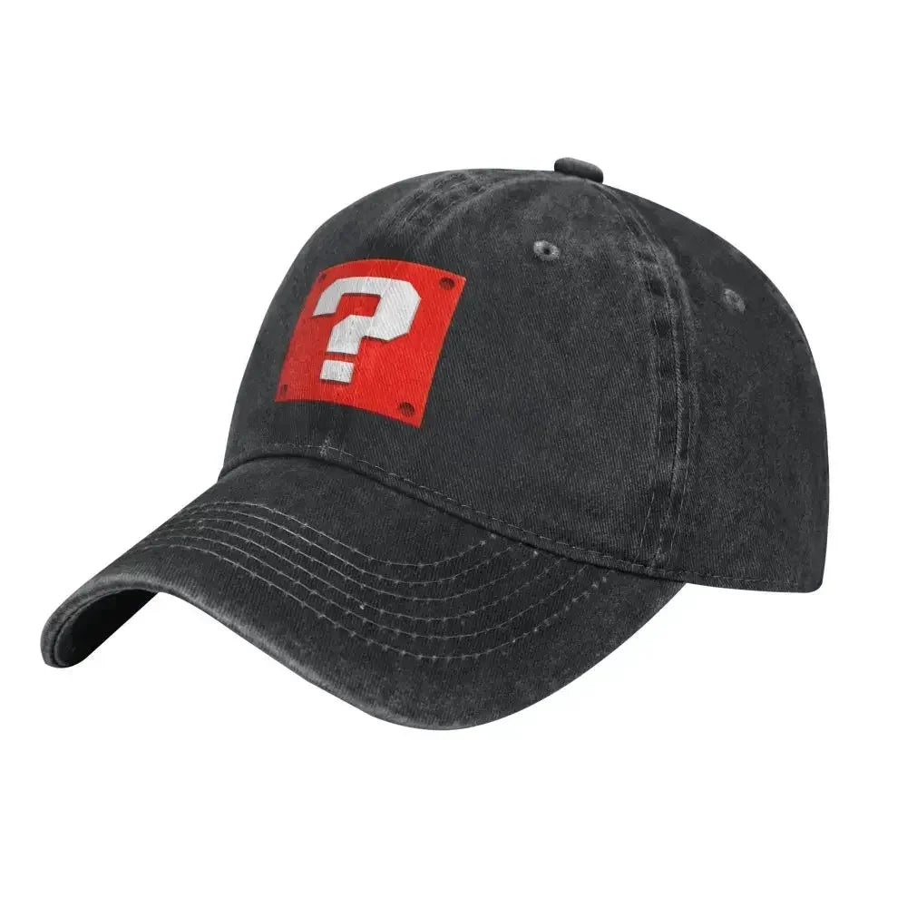 Módní kreslená hra s otázkami – kšiltovka s blokem, baseballová čepice, dámská, pánská, nastavitelná, unisex, bavlněná, „Dad Hat“, sportovní kšiltovky typu snapback