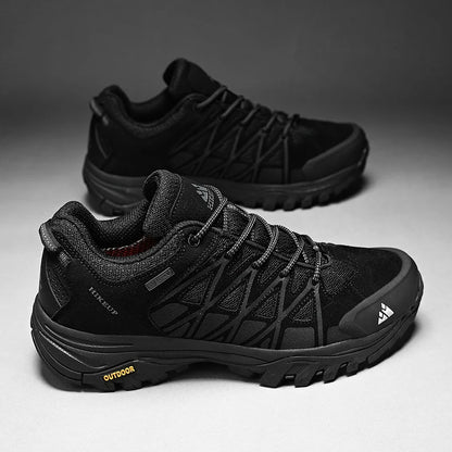 HIKEUP Fashion Outdoor Shoes Hiking Men's Sports Casual Mountain Trekking Boots Camping Sneakers for Men Non-slip Wear-resistant