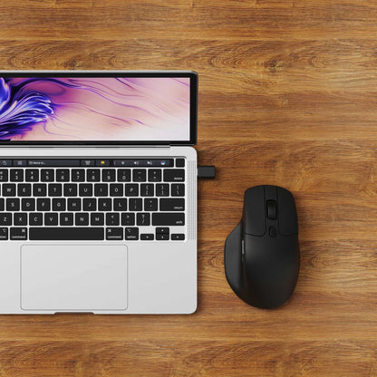 Keychron M6 Wireless Mouse with PixArt 3950 Sensor, 8K Polling Rate, Silent Switches, Dual Scroll Wheels, Bluetooth & 2.4GHz Ergonomic Mouse