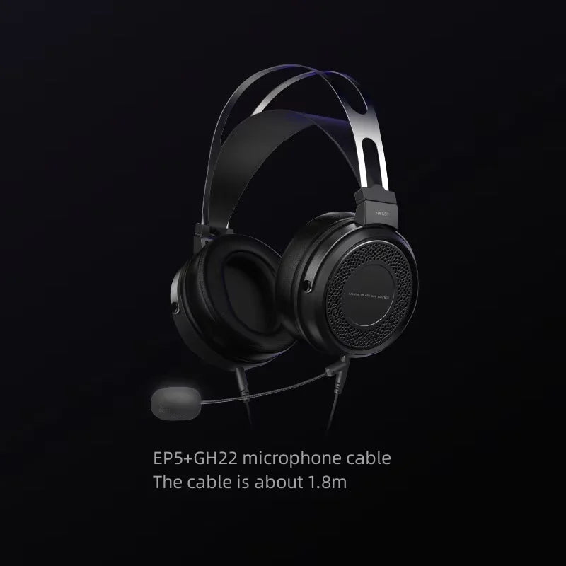 SIMGOT EP5 High-Performance 50mm Dynamic Driver Wired Headphones – HiFi Gaming Headset, Low Impedance, High Sensitivity, 7.1 Surround Sound