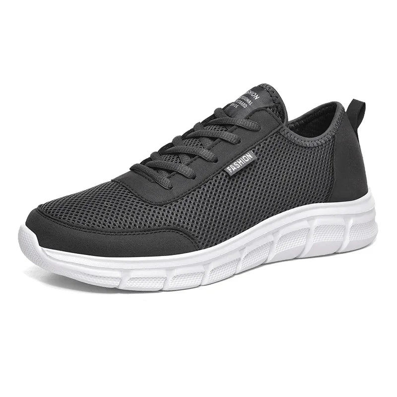 Mesh-herresko, snøresko, casual sko, herresneakers, åndbart, letvægtsfodtøj, komfortable sportssko, Zapatillas Hombre