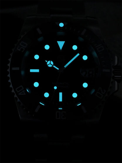 San Martin New 40mm Water Ghost Diver Watch Men Luxury NH35 PT5000 Automatic Mechanical Watch Sapphire Waterproof 200m SN0017