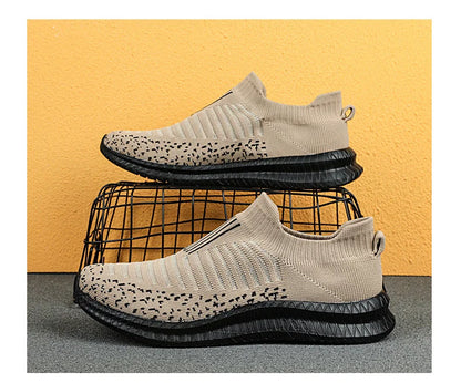 Men Shoes Breathable Men's Sneakers Comfortable Running Shoes Tenis Outdoor Slip On Walking Sneakers Sock Jogging Shoes