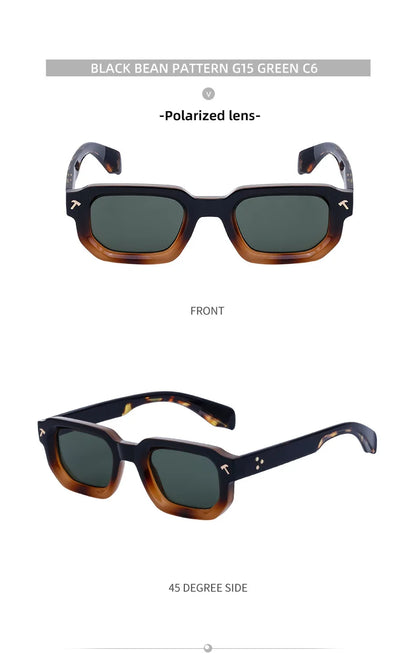 Polarized Square Sunglasses Men 2026 Luxury Brand Designer New Fashion Rectangle Sun Glasses For Women Driving Shades Eyewear