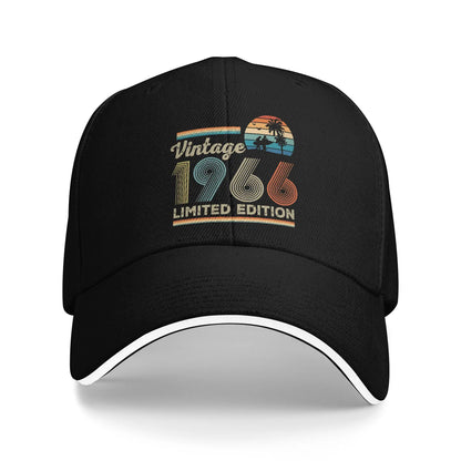 Uomo Donna Nati in epoca vintage 60 anni divertente 60° compleanno Cappello Cappellino da baseball Cappello da sole Copricapo da viaggio