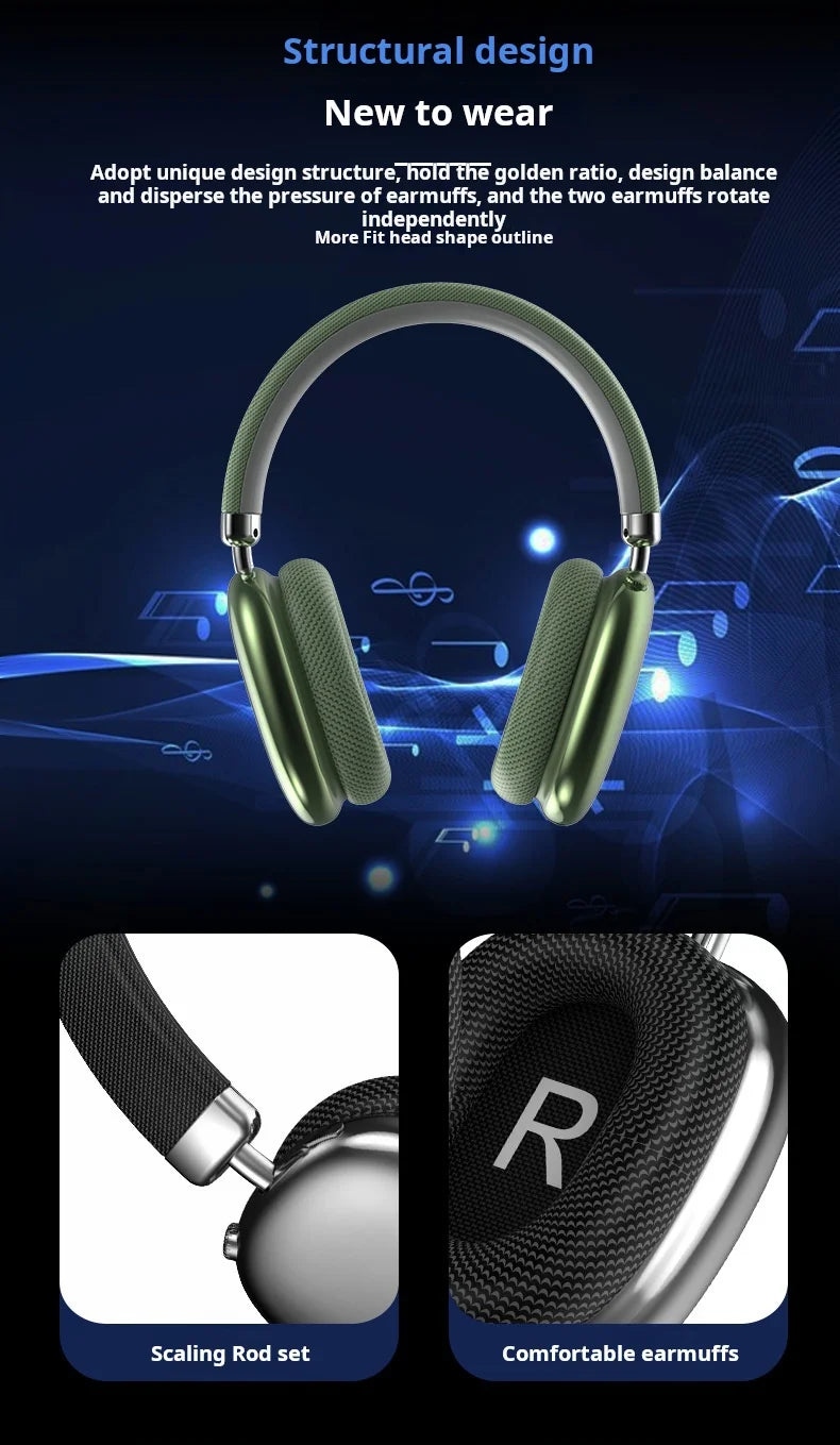 Original P959 Air Max Wireless Bluetooth Earphones – Noise Cancelling In-Ear Sports Earbuds with Microphone, Deep Bass Gaming Headphones for iOS & Android