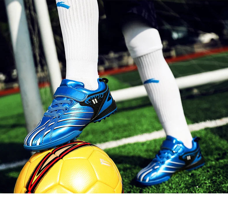 Zapatillas deportivas de entrenamiento para chicos y chicas, elegantes y cómodas, para juego, uso en interior y exterior, césped, jóvenes y estudiantes, 25-35#