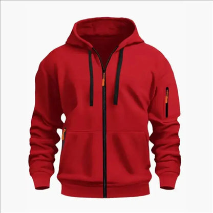 Produit gaming premium Fraquane, Men's Sweatshirts with Zipper Pockets Thin Solid Color Half Tracksuit Casual Outdoor Hooded Tracksuit Long Sleeves Jacket Coats